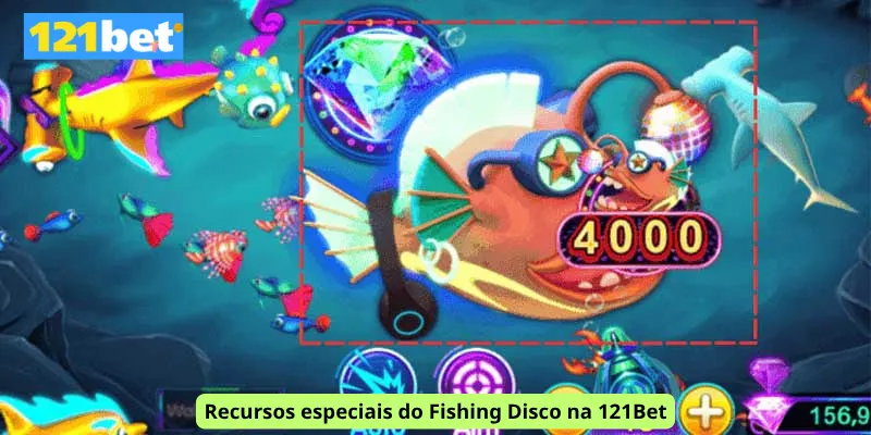 Recursos especiais do Fishing Disco na 121Bet